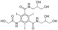 N,n’-bis(2,3-dihydroxypropyl)-5-[(hydroxyacetyl)amino]-2,4,6-triiodo-1,3-benzenedicarboxamide Structure,77868-40-7Structure