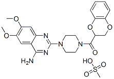 甲磺酸多沙唑嗪结构式_77883-43-3结构式