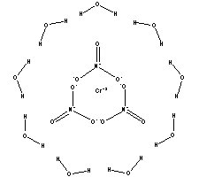 硝酸铬九水结构式_7789-02-8结构式