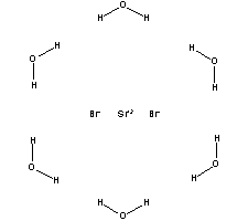 六水溴化锶结构式_7789-53-9结构式
