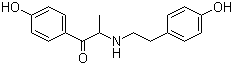 2-(4-羟基苯乙基氨基)-1-(4-羟基苯基)-1-丙酮结构式_779979-39-4结构式