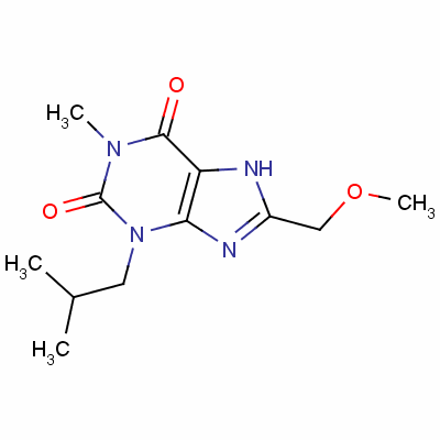 8-甲氧基甲基-3-异丁酰-1-甲基黄嘌呤结构式_78033-08-6结构式