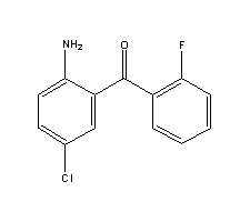2-氨基-5-氯-2-氟二苯甲酮结构式_784-38-3结构式