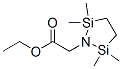 (1-乙氧基羰基甲基)-2,2,5,5-四甲基-1-氮杂-2,5-二硅环戊烷结构式_78605-23-9结构式
