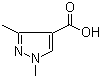 1,3-二甲基-1H-吡唑-4-羧酸结构式_78703-53-4结构式