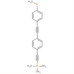 ((4-((4-甲氧基苯基)乙炔)苯基)乙炔)三甲基硅烷结构式_787617-56-5结构式