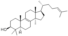 羊毛甾醇结构式_79-63-0结构式