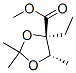 (4r,5s)-(9ci)-4-乙基-2,2,5-三甲基-1,3-二氧戊环-4-羧酸甲酯结构式_790721-00-5结构式