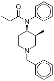 外消旋-顺式-1-苄基-2-甲基-4-(N-丙酰苯胺基)哌啶结构式_79278-40-3结构式