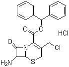 7-氨基-3-氯甲基-3-头孢-4-羧酸二苯甲酯盐酸盐结构式_79349-53-4结构式