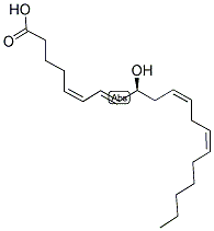 (5Z,7E,11Z,14Z)-9-羟基-5,7,11,14-二十碳四烯酸结构式_79495-85-5结构式