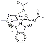 2-脱氧-2-N-邻苯二甲酰亚胺基-1,3,4,6-四-O-乙酰基-D-吡喃葡萄糖结构式_79733-86-1结构式