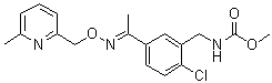 {2-氯-5-[(1E)-1-(6-甲基-2-吡啶基-甲氧亚胺基)乙基-苄基氨基甲酸甲酯结构式_799247-52-2结构式