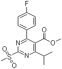 4-(4-氟苯基)-6-异丙基-2-(甲基磺酰基)嘧啶-5-羧酸结构式_799842-06-1结构式