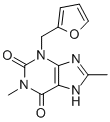 3-(2-呋喃基甲基)-3,7-二氢-1,8-二甲基-1H-嘌呤-2,6-二酮结构式_80288-49-9结构式