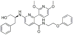 6-[[(1s)-1-(羟基甲基)-2-苯基乙基]氨基]-2,6-二甲氧基-n-(2-苯氧基乙基)-[2,3-联吡啶]-3-羧酰胺结构式_802916-41-2结构式