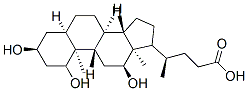 (1beta,3alpha,5beta,12alpha)-1,3,12-三羟基胆烷-24-酸结构式_80434-32-8结构式