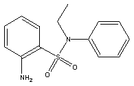 2-氨基-N-乙基-N-苯基苯磺酰胺结构式_81-10-7结构式