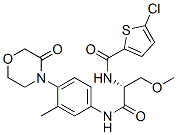 5-氯-N-[(1R)-1-(甲氧基乙基)-2-[[3-甲基-4-(3-氧代-4-吗啉)苯基]氨基]-2-氧代乙基]-2-噻吩羧胺结构式_811811-33-3结构式