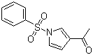 3-乙酰-1-(苯磺酰基)吡咯结构式_81453-98-7结构式