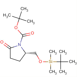 (S)-2-((叔丁基二甲基甲硅烷基氧基)甲基)-5-氧代吡咯烷-1-羧酸叔丁酯结构式_81658-26-6结构式