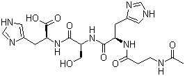 N-乙酰基-BETA-丙氨酰-L-组氨酰-L-丝氨酰-L-组氨酸结构式_820959-17-9结构式