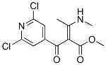 2-[(2,6-二氯-4-吡啶)羰基]-3-(甲基氨基)-2-丁烯酸甲酯结构式_82140-55-4结构式