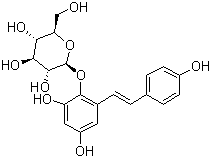 二苯乙烯苷结构式_82373-94-2结构式