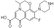 Ofloxacin related compound a (25 mg) ((rs)-9-fluoro-2,3-dihydro-3-methyl-7-oxo-10-(pipera-zin-1-yl)-7h-pyrido[1,2,3-de]-1,4-benzoxazine-6-carboxylic acid) Structure,82419-52-1Structure