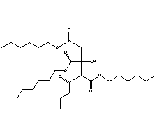 丁酰柠檬酸三正己酯结构式_82469-79-2结构式