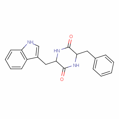 环(-苯丙氨酰-色氨酰)结构式_82597-82-8结构式