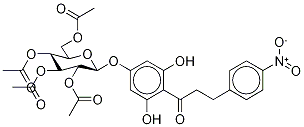 4’-O-(beta-D-2”,3”,4”,6”-四乙酰基-吡喃葡萄糖基)-4-硝基根皮素结构式_82628-87-3结构式