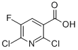 2,6-二氯-5-氟烟酸结构式_82671-06-5结构式