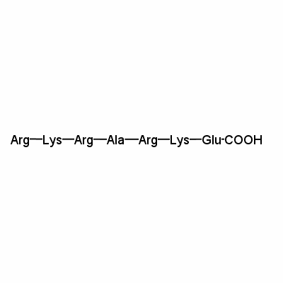 精氨酰-赖氨酰-精氨酰-丙氨酰-精氨酰-赖氨酰-谷氨酸结构式_82801-73-8结构式