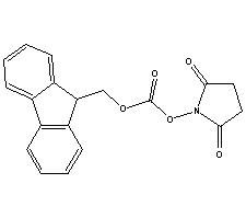 9-芴甲基-N-琥珀酰亚胺基碳酸酯结构式_82911-69-1结构式