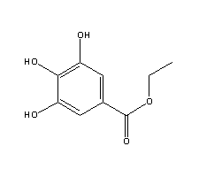 没食子酸乙酯结构式_831-61-8结构式