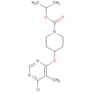 4-(6-氯-5-甲基-嘧啶-4-基氧基)-哌啶-1-羧酸异丙酯结构式_832752-64-4结构式