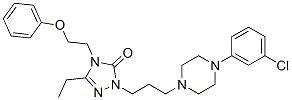 2-[3-[4-(3-氯苯基)-1-哌嗪基]丙基]-5-乙基-2,4-二氢-4-(2-苯氧基乙基)-3H-1,2,4-噻唑-3-酮结构式_83366-66-9结构式