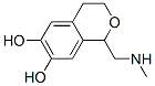 (9ci)-3,4-二氢-1-[(甲基氨基)甲基]-1H-2-苯并吡喃-6,7-二醇结构式_83694-59-1结构式