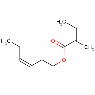 (Z,Z)-3-己烯基 2-甲基-2-丁烯酸酯结构式_84060-80-0结构式