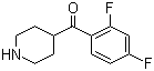 1-(2’,4’-二氟苯甲酰基)-1-(4-哌啶基)甲酮结构式_84162-86-7结构式