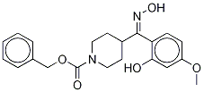 (Z)-2-(5-甲氧基)苯酚 4-(n-苄氧基羰基)哌啶基-甲酮肟结构式_84163-00-8结构式