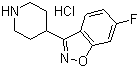6-氟-3-哌啶-4-基-1,2-苯并异噁唑盐酸盐结构式_84163-13-3结构式