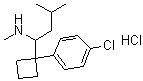 N-单去甲基西布曲明盐酸盐结构式_84467-94-7结构式