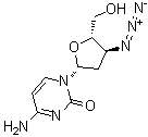 3-叠氮基-2,3-二脱氧-5-甲基胞啶结构式_84472-89-9结构式