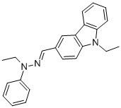 9-乙基咔唑-3-甲醛-N-乙基-N-苯腙结构式_84678-52-4结构式