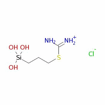 N-(trimethoxysilylpropyl)isothio-uronium chloride Structure,84682-36-0Structure
