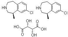 绿卡色林-L-酒石酸盐结构式_847063-12-1结构式