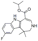9-氟-1,2,3,6-四氢-1,1-二甲基氮杂[4,5-b]吲哚-5-羧酸-1-甲基乙酯结构式_847865-45-6结构式