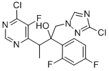 6-氯-α-[(3-氯-1H-1,2,4-噻唑-1-基)甲基]-α-(2,4-二氟苯基)-5-氟-β-甲基-4-嘧啶甲醇结构式_848469-31-8结构式